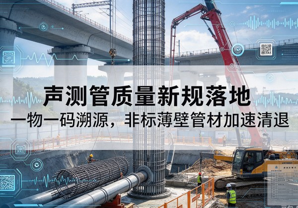 施秉声测管质量新规落地，一物一码溯源，非标薄壁管材加速清退