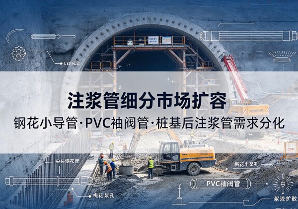 施秉注浆管细分市场扩容，隧道钢花小导管、PVC 袖阀管、桩基后注浆管需求分化