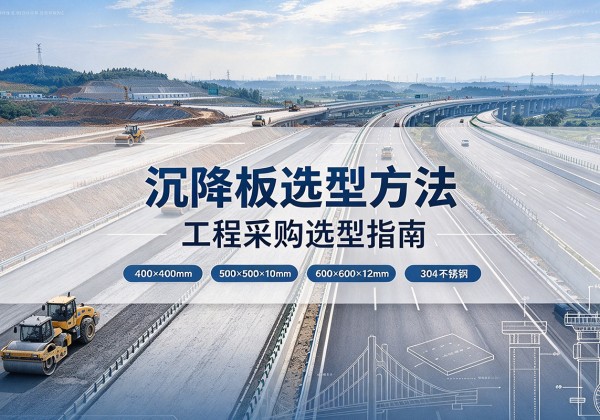 施秉沉降板选择方法